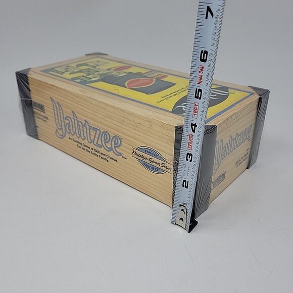 Yahtzee Nostalgia Games Series Wooden Box Parker Bros Hasbro 2004 Dice - Picture 6 of 8